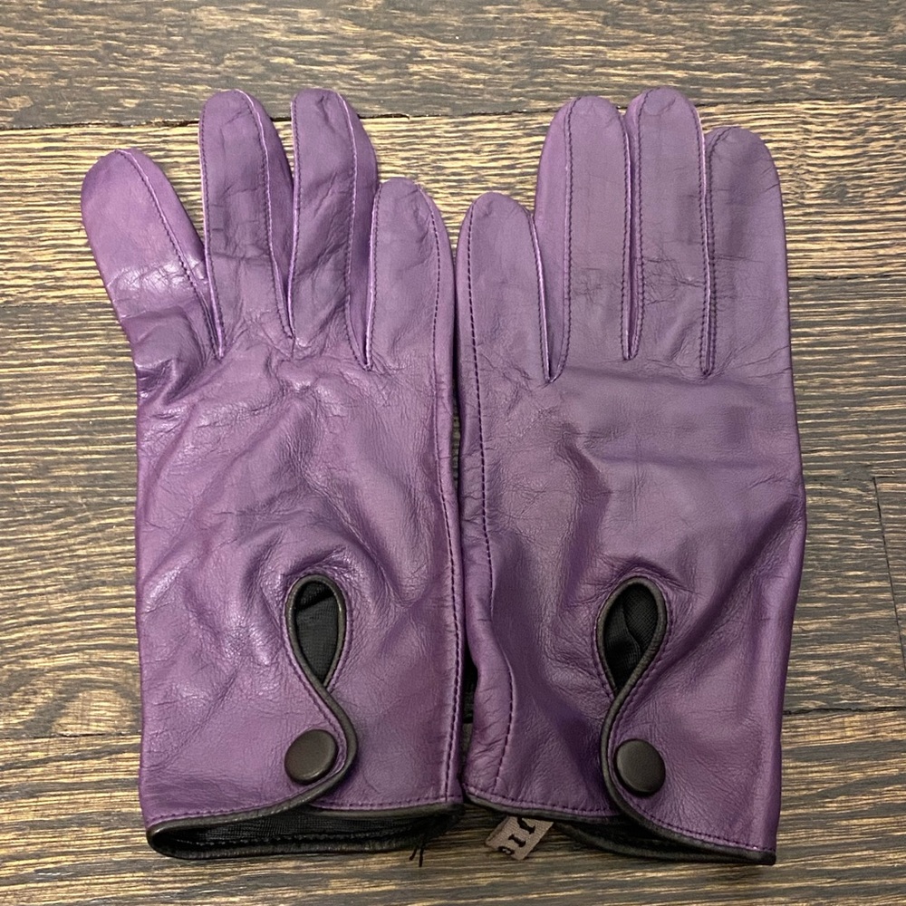 NEW Jigsaw lambskin leather gloves size M